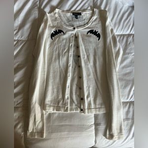 Sourpuss white cardigan